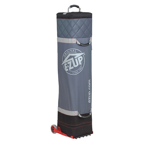 E-Z Up Deluxe Wide-Trax Roller Bag, 10 Ft. Gray - D3RB10GY