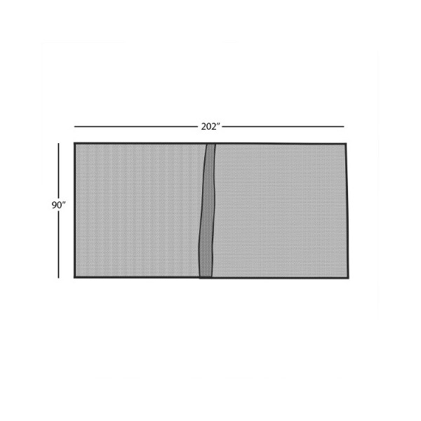 Nature Spring Nature Spring Magnetic Garage Door Screen, 2 Car Stall Mesh Curtain Keeps Mosquitos and Insects Out - 316833LTU