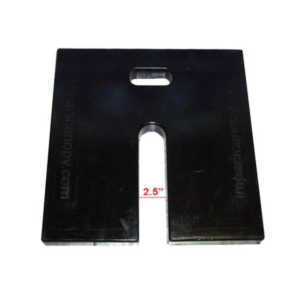 Impact Canopy Rubber Weights 18 FT x 18 FT, Black, 4PK - 284009005