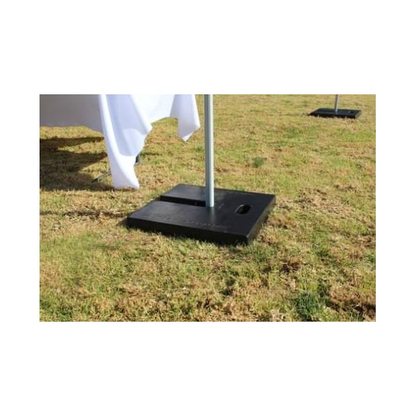 Impact Canopy Rubber Weights 18 FT x 18 FT, Black, 4PK - 284009005
