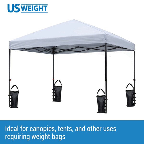 Us Weight Economy Fillable Canopy Weight Bags, Black, 4PK - U0067