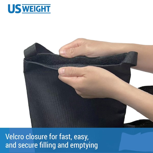 Us Weight Economy Fillable Canopy Weight Bags, Black, 4PK - U0067