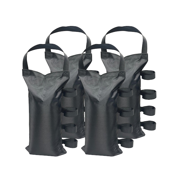 Us Weight Economy Fillable Canopy Weight Bags, Black, 4PK - U0067