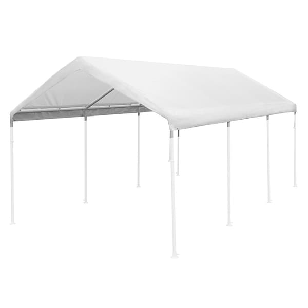 King Canopy Replacement Drawstring Cover 12ftx20ft, fits 12ft 3in by 20ft A-Frame, White - TDS12206