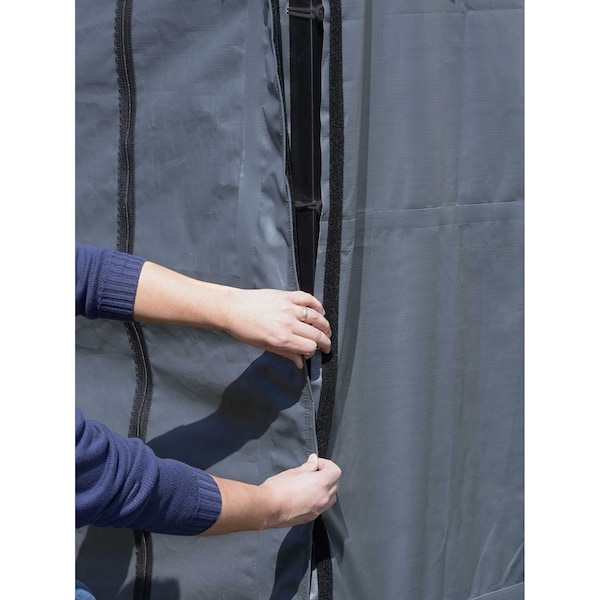 Shelterlogic Enclosure Kit for Arrow Carport, 20 ft. x 20 ft. Gray - 10183