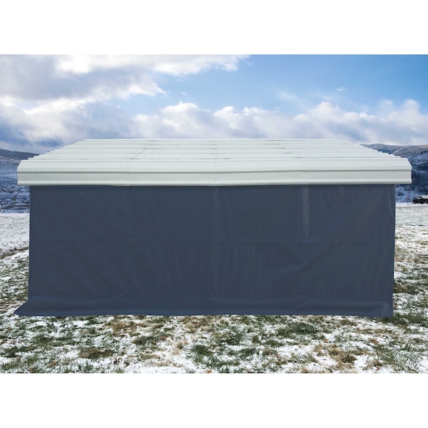 Shelterlogic Enclosure Kit for Arrow Carport, 20 ft. x 20 ft. Gray - 10183