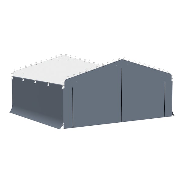 Shelterlogic Enclosure Kit for Arrow Carport, 20 ft. x 20 ft. Gray - 10183