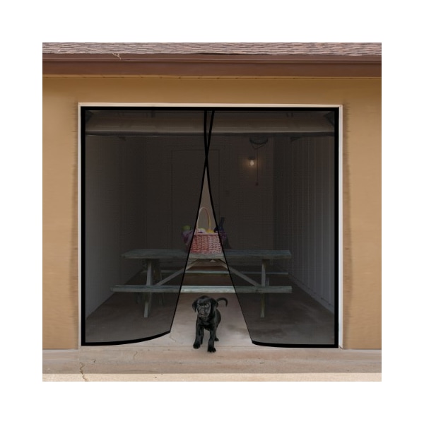 Nature Spring Nature Spring Magnetic Garage Door Screen, 1 Car Stall Mesh Curtain Keeps Mosquitos and Insects Out - 286055TDE