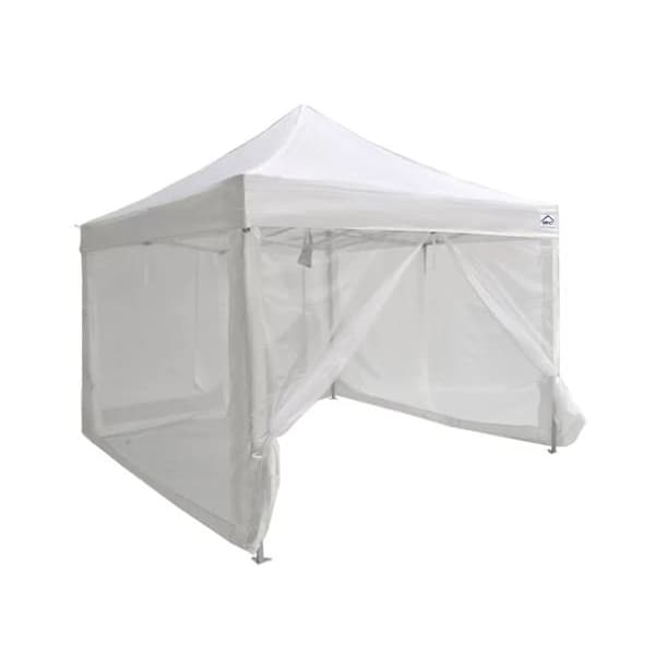 Impact Canopy Breeze Wall Kit - Zippered Mesh Sidewalls for 10 FT x 10 FT  Pop-Up Tent Canopy, White - 033150001