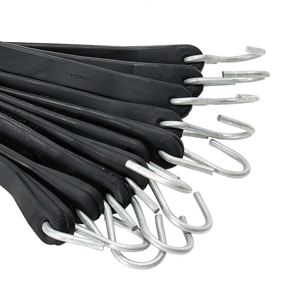 Dc Cargo 31in Natural Rubber Tarp Straps With S-Hooks, 50PK - 31RTSCSH-50