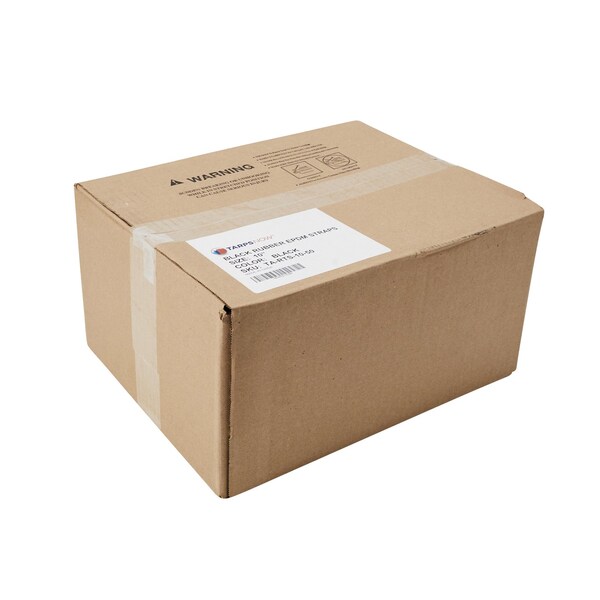Tarps Now Black Rubber EPDM Tarp Straps - 10" - TA-RTS-10-50
