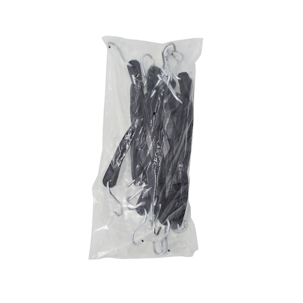 Tarps Now Black Rubber EPDM Tarp Straps - 10" - TA-RTS-10-50