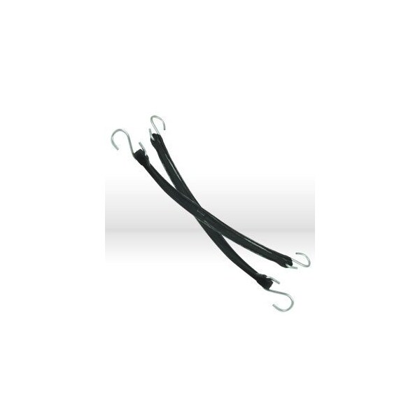 Kotap Alliance Tarp Strap, Type: Tarp Straps, EPDM Rubber, hooks assembled, Size: 21in. Tarp Strap, Black - TRS21