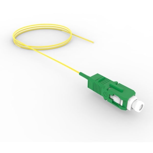 Commscope Fiber Optic Pigtail, Simplex, Singlemode, Sc/Apc To Stub, Yellow, 2 M - 1920523-2
