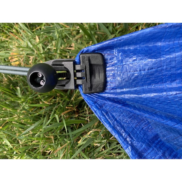 Easyklip Bag Mini Clip-Blk, 150Lbs Capacity, Tarp, Banner, Sign, 1/8" Thick, PK25 - 25201