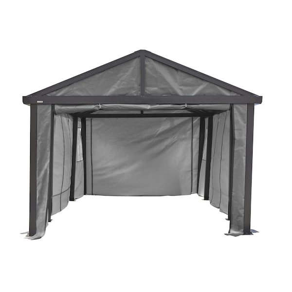 Sojag Samara Enclosure Kit for 12x20 ft Carport- dark grey - 135-9165845