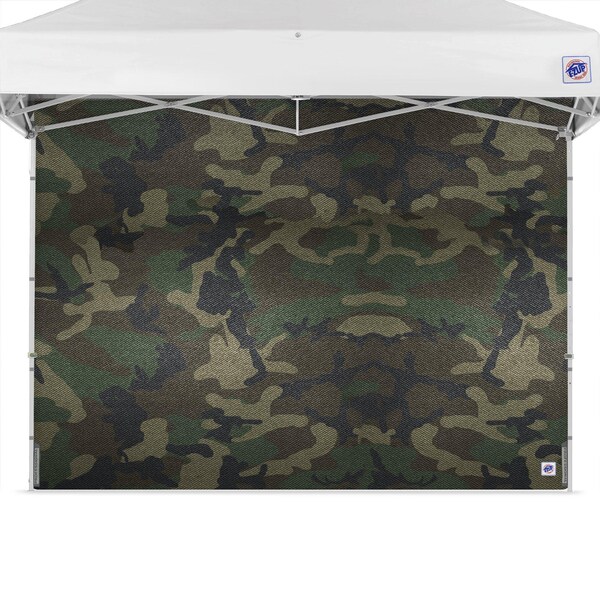 E-Z Up TAA Compliant Sidewall, 8' W x 8' H, Woodland Camo - SWP3FXT8WC