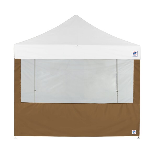 E-Z Up TAA Compliant Food Booth Sidewall, 8' W x 8' H, Coyote Brown - SW3FB8FXTCB