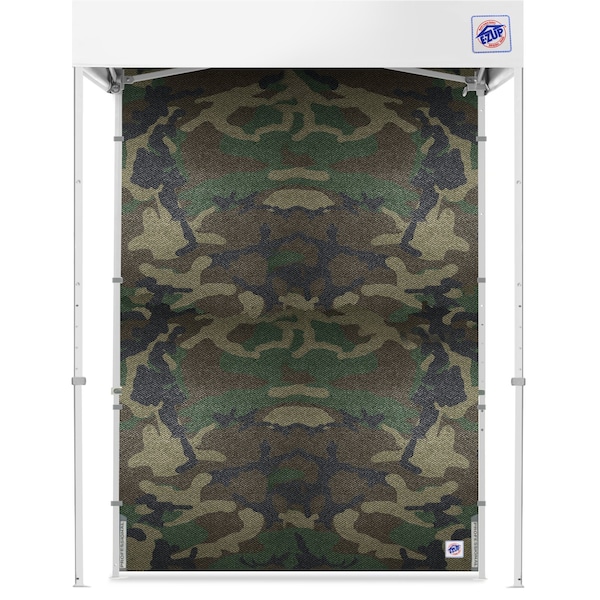 E-Z Up TAA Compliant Sidewall, 5' W x 5' H, Woodland Camo - SW5TCWC