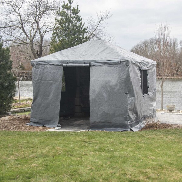 Sojag Grey Universal Winter Cover for Gazebos, 10 ft. x 16 ft., Gazebo Accessories - 135-9167481