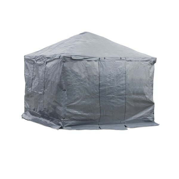 Sojag Universal Grey Winter Cover for Gazebos, 10 ft. x 14 ft. - 135-9166491