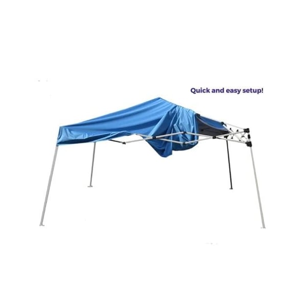 Impact Canopy O FT Reilly 8 FT x 8 FT /10 FT x 10 FT  Canopy Kit, White with 120D wall Blue - 283010003