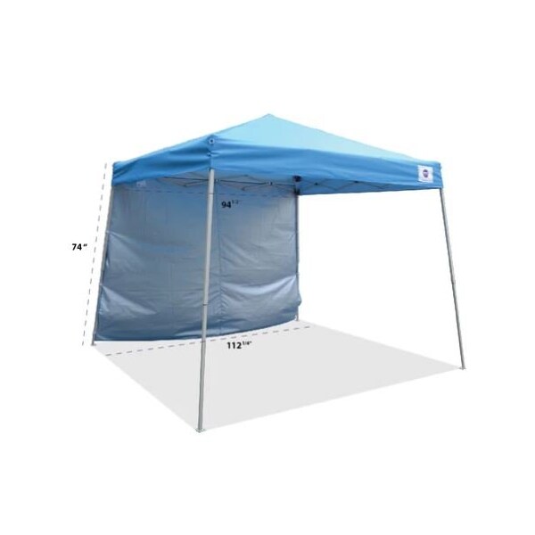 Impact Canopy O FT Reilly 8 FT x 8 FT /10 FT x 10 FT  Canopy Kit, White with 120D wall Blue - 283010003