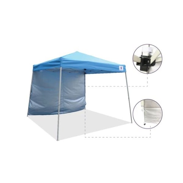 Impact Canopy O FT Reilly 8 FT x 8 FT /10 FT x 10 FT  Canopy Kit, White with 120D wall Blue - 283010003
