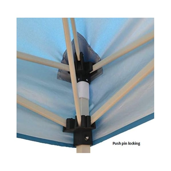 Impact Canopy O FT Reilly 8 FT x 8 FT /10 FT x 10 FT  Canopy Kit, White with 120D wall Blue - 283010003