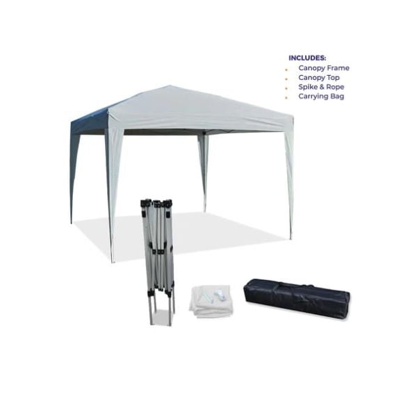 Impact Canopy 10 FT x 10 FT  O FT Reilly Skirt Leg Canopy, with Carry Bag, White - 040110001