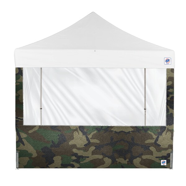 E-Z Up TAA Compliant Panorama Sidewall, 10' W, 10' H, Woodland Camo - SW3P10FXTWC