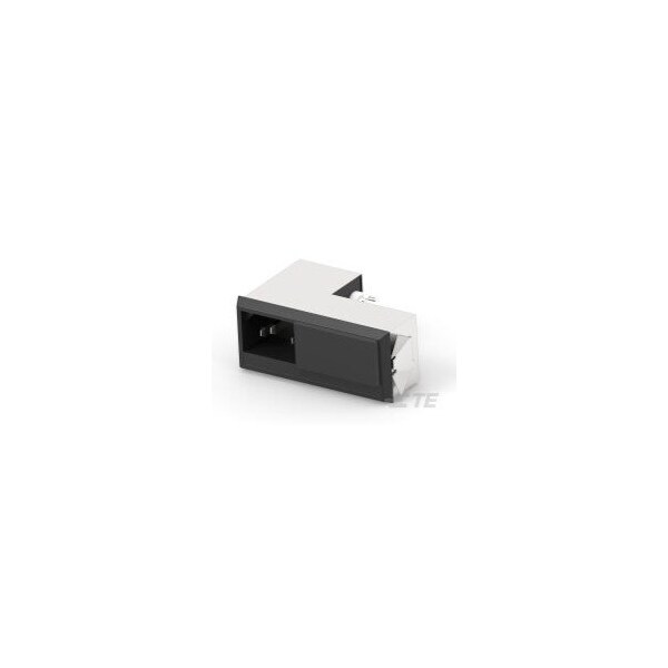 Te Connectivity Mains Power Connector, 115/230Vac, Male, Solder Terminal - 6609125-1