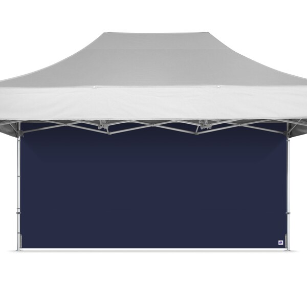 E-Z Up TAA Compliant Sidewall, 15' W x 15' H, Navy Blue - SWP3FXT15NB