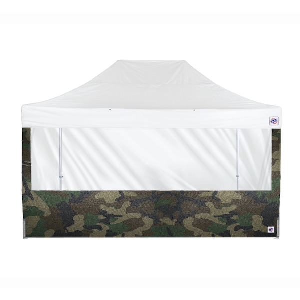 E-Z Up TAA Compliant Panorama Sidewall, 15' W, 15' H, Woodland Camo - SW3P15FXTWC