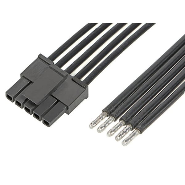 Molex Micro-Fit 3.0 Female-To-Pigtail Off-The-Shelf (Ots) Cable Assembly, Single Row - 2147512053