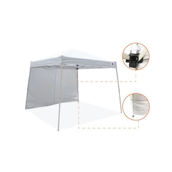 Impact Canopy O FT Reilly 8 FT x 8 FT /10 FT x 10 FT  Canopy Kit, White with 120D wall White - 283010001