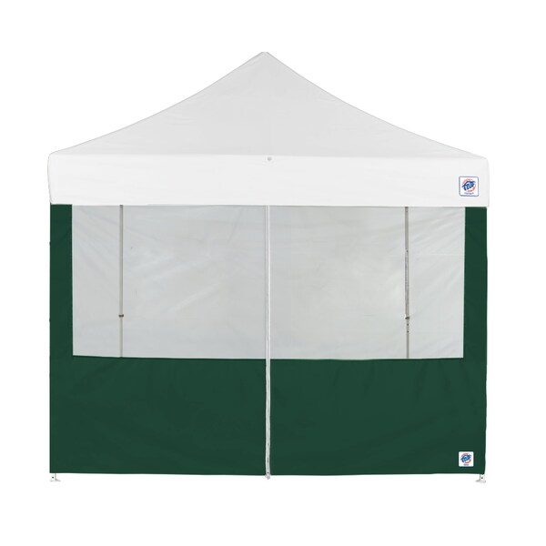 E-Z Up TAA Compliant Food Booth Middle Zipper  Sidewall, 8' W x 8' H, Forest Green - SW3FBFXTM8FG