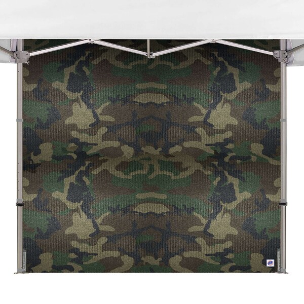 E-Z Up TAA Compliant HUB Sidewall, 8' W x 15' H, Woodland Camo - SWHB3FXT15WC