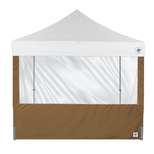 E-Z Up TAA Compliant Panorama Sidewall, 8' W, 8' H, Coyote Brown - SW3P8FXTCB
