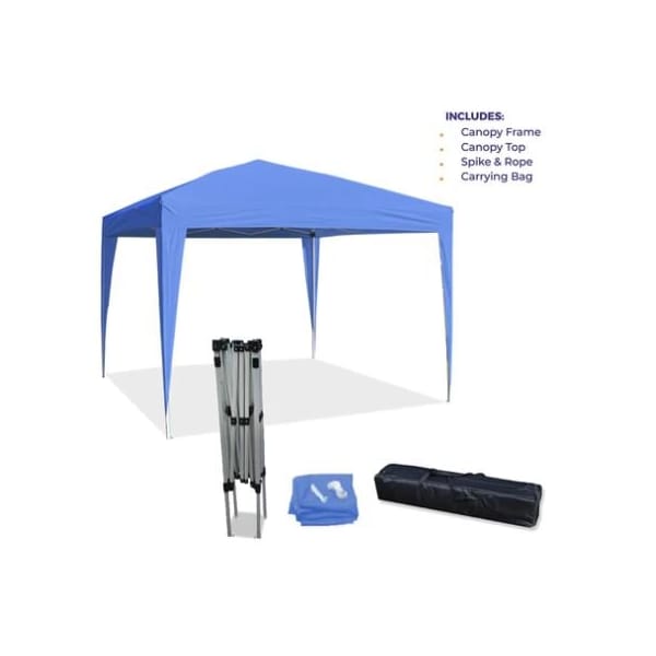 Impact Canopy 10 FT x 10 FT  O FT Reilly Skirt Leg Canopy with Carry Bag, Blue - 040110003