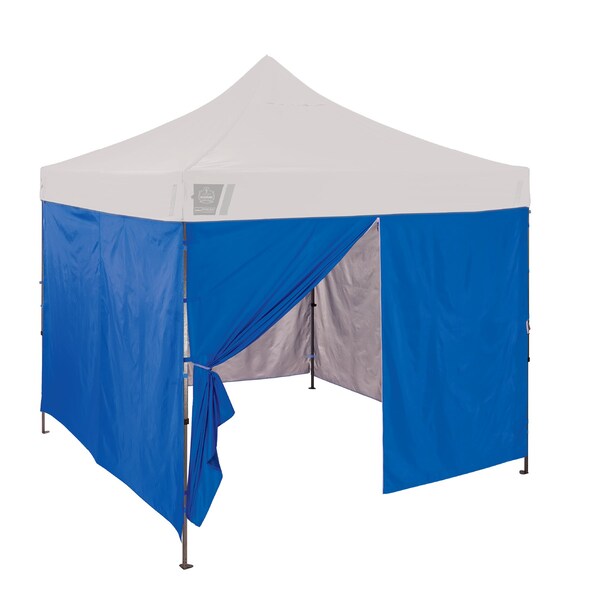Ergodyne Blue Pop-Up Tent Sidewall Kit - 10ft x 10ft - 6054
