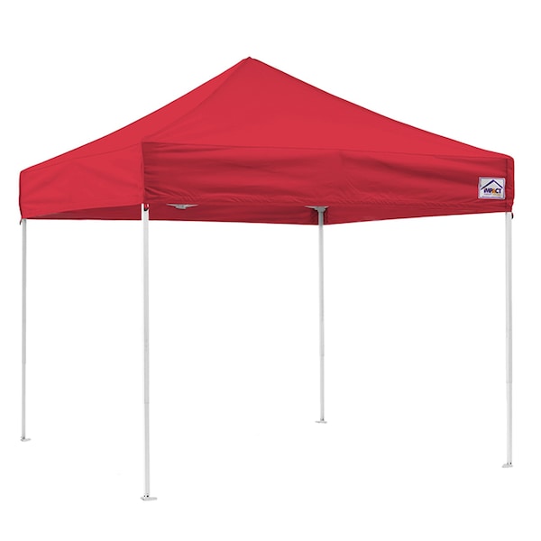 Impact Canopy TL Kit 10 FT x 10 FT  Steel Canopy with Roller Bag, Red - 040010004