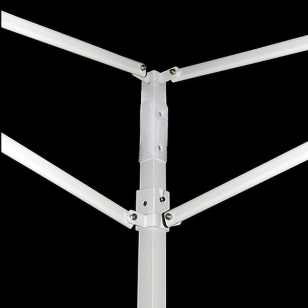 Impact Canopy TL Kit 10 FT x 10 FT  Steel Canopy with Roller Bag, White - 040010001