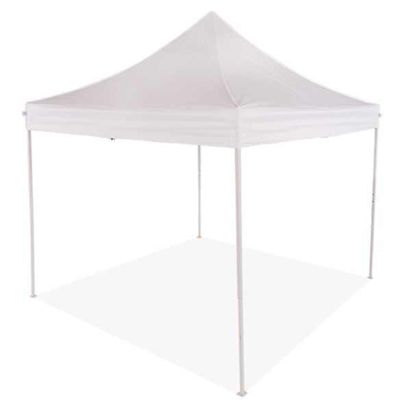 Impact Canopy TL Kit 10 FT x 10 FT  Steel Canopy with Roller Bag, White - 040010001