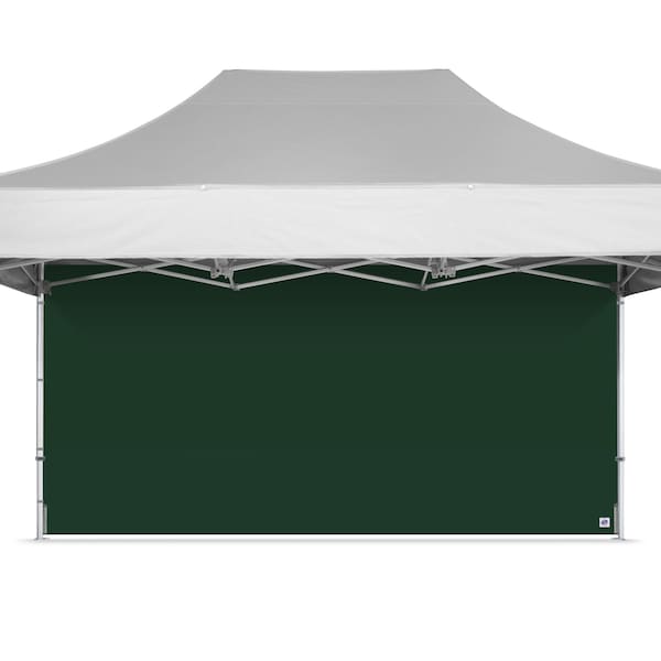 E-Z Up TAA Compliant Endeavor Sidewall, 15' W x 15' H, Forest Green - SWEND3FXT15FG