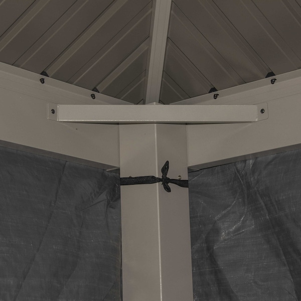 Sojag Grey Universal Winter Cover for Gazebos, 8 ft. x 8 ft. - 135-9166934