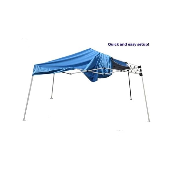Impact Canopy Slant Leg Canopy, 10 FT x 10 FT  with Carry Bag, Blue - 040000003