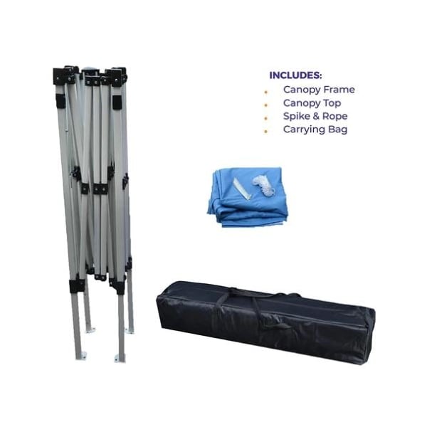 Impact Canopy Slant Leg Canopy, 10 FT x 10 FT  with Carry Bag, Blue - 040000003