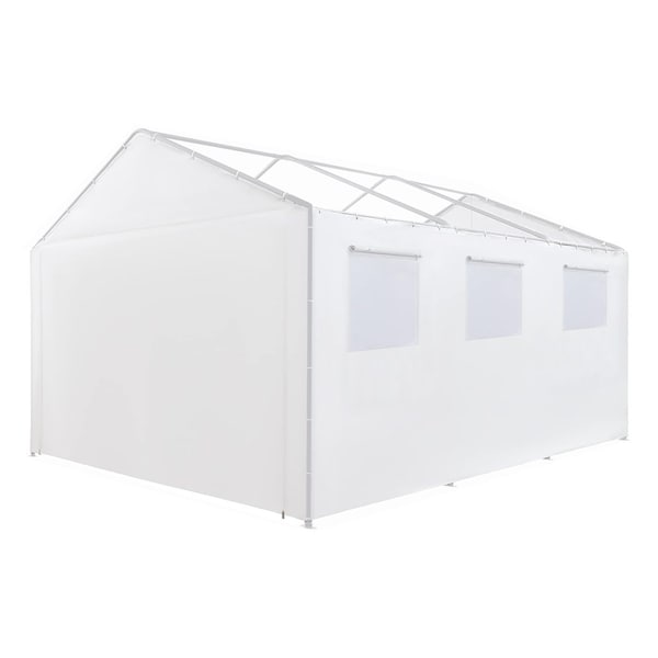 King Canopy 10ftx20ft Canopy Enclosure Sidewall Kit, Fits 10ft 8in by 20ft frames, White,  - SWK1020WW-2