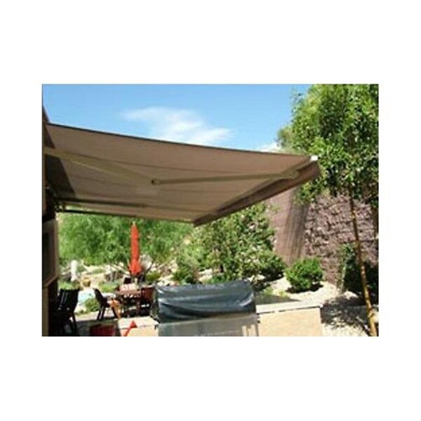 Tepee Supplies 12 X 10 Feet Retractable Home Patio Canopy Awning Sand - TE2519085